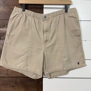 Ralph Lauren Shorts Mens Size‎ Large Lace Tie Beach Casual Flat Front Chino